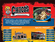 Tablet Screenshot of chicosrestaurant.com